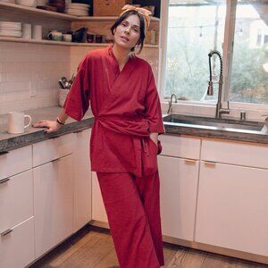 Oddbird Tunic Top in Holiday Red, XS